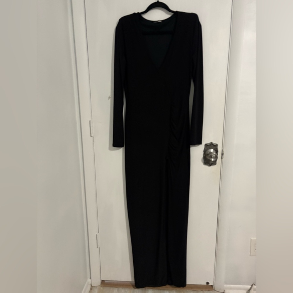 Fashion Nova Classic Black Long Sleeve Dress